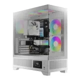 CASE GAMDIAS ATLAS M1 WHITE – MID TOWER| 3 FAN ARGB PWM| FULL WHITE | GPU 410MM